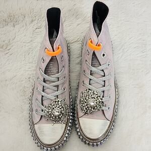 NEW Nan-Ku Couture Free People Cruise Stidded Mellow Mauve Pink High Top Sneaker